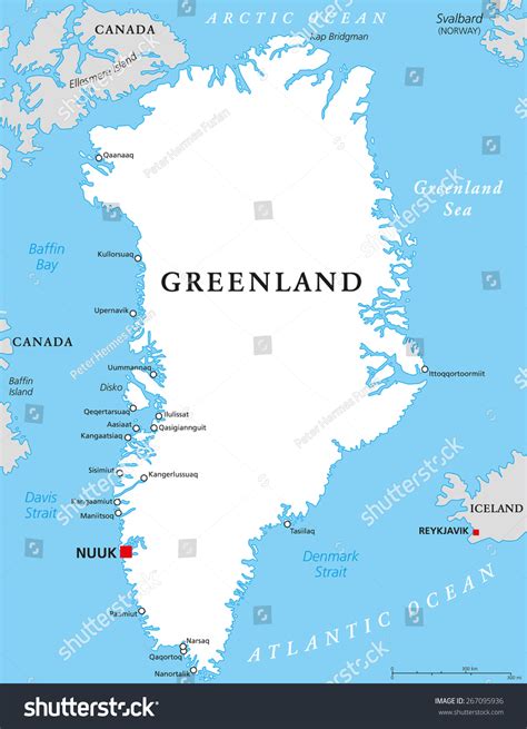 capital of greenland map.